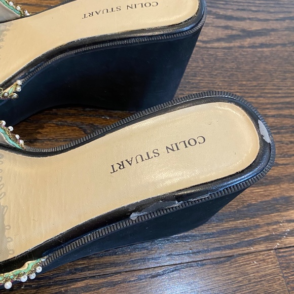 Beaded Wedge Sandals - Picture 4 of 5